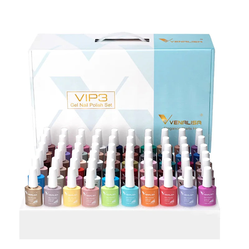 60 Colors UV LED Gel Nail Polish Kit