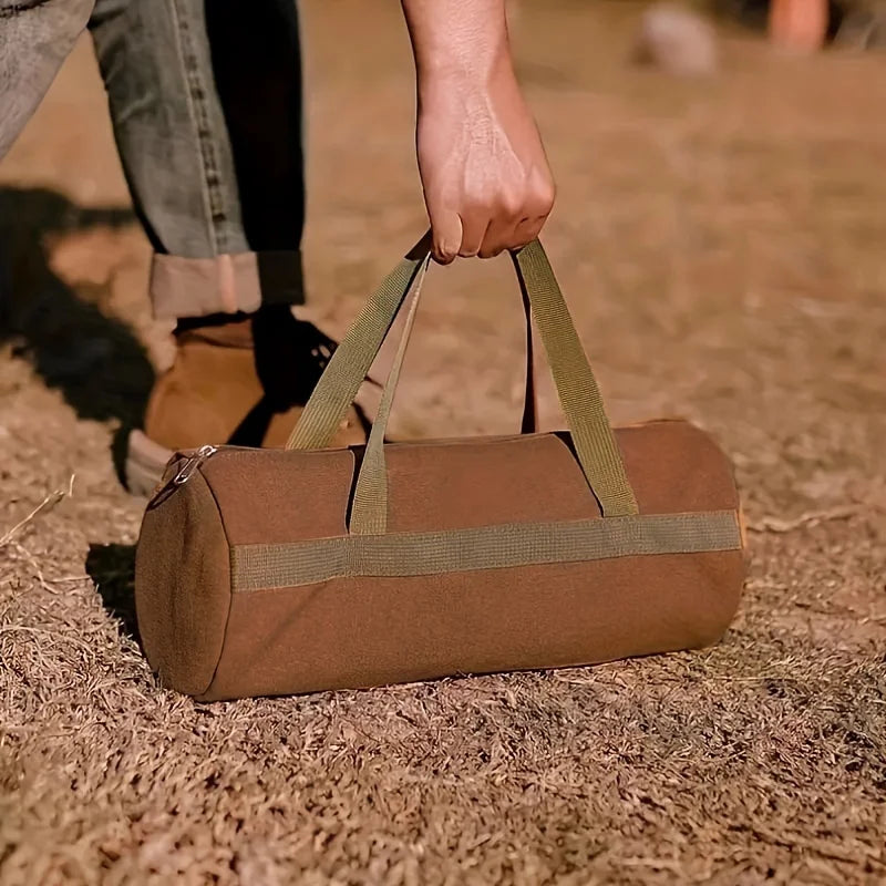 Large Capacity Canvas Camping Tool Storage Bag