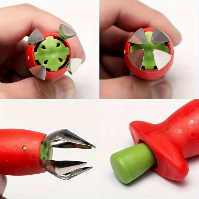 Stainless Steel Strawberry Huller Fruit Stem Remover