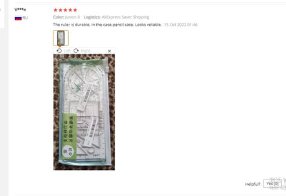 Multifunctional Geometric Drawing Ruler
