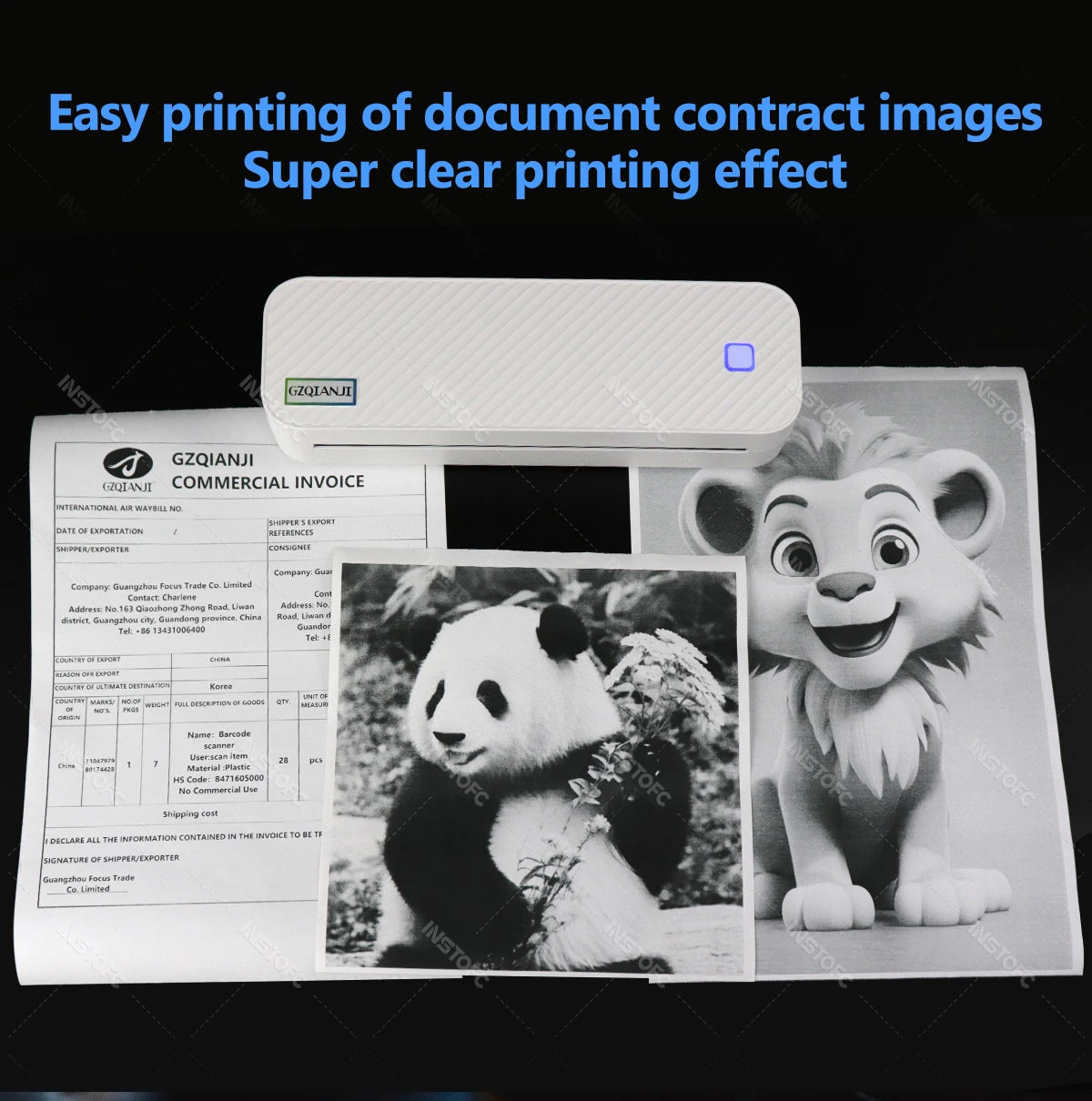 Portable A4 Bluetooth Thermal Printer