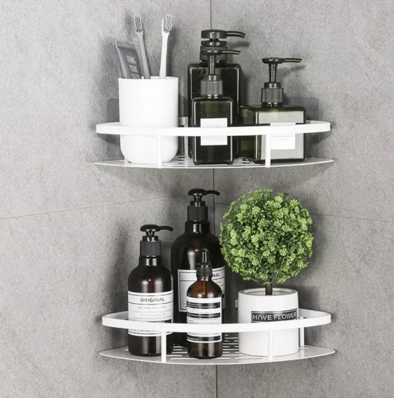 Wall-Mounted Corner Storage Shelf Set