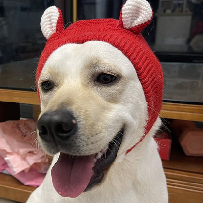 Winter Warm Dog Hat with Ear Covers