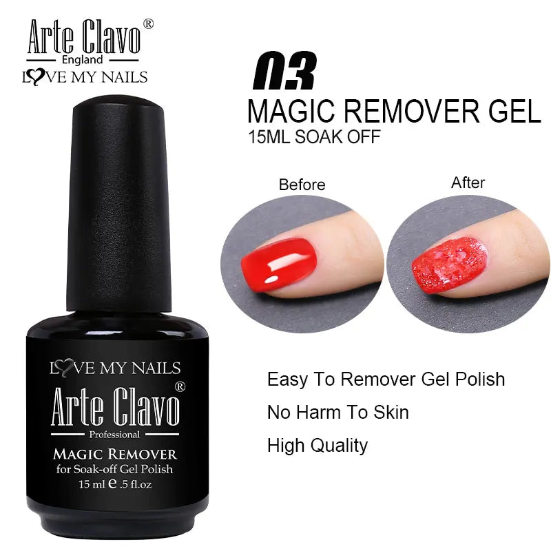Arte Clavo Orange Gel Nail Polish