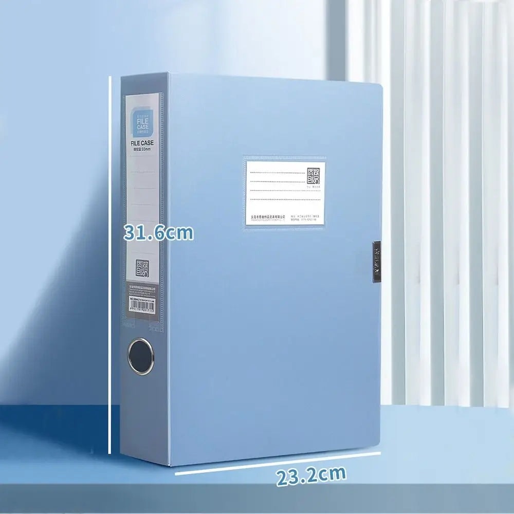 Dustproof PP File Organizer Case for A4 Documents & Office Filing