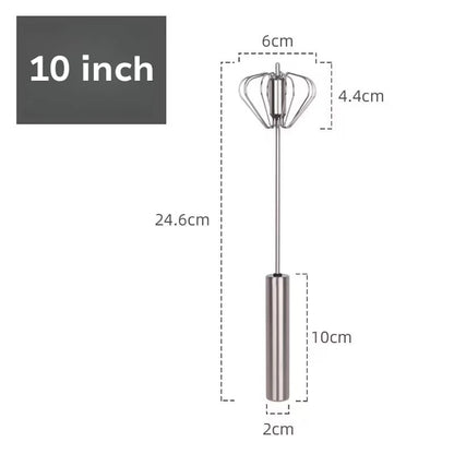 Semi-Automatic Stainless Steel Egg Beater
