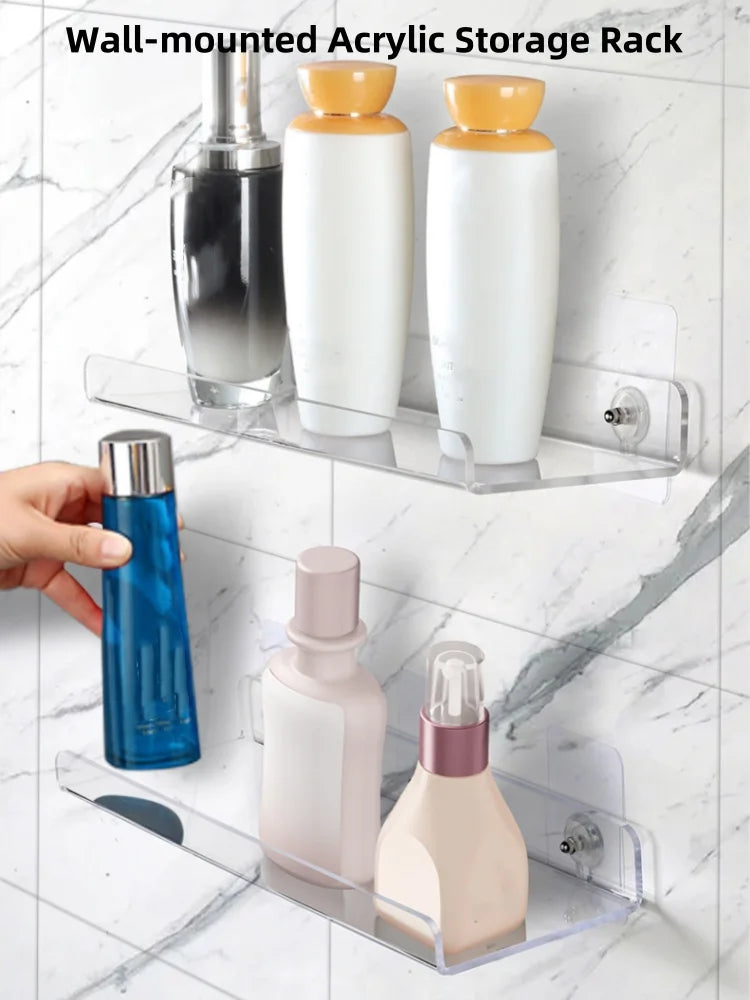 Wall-Mounted Acrylic Storage Rack
