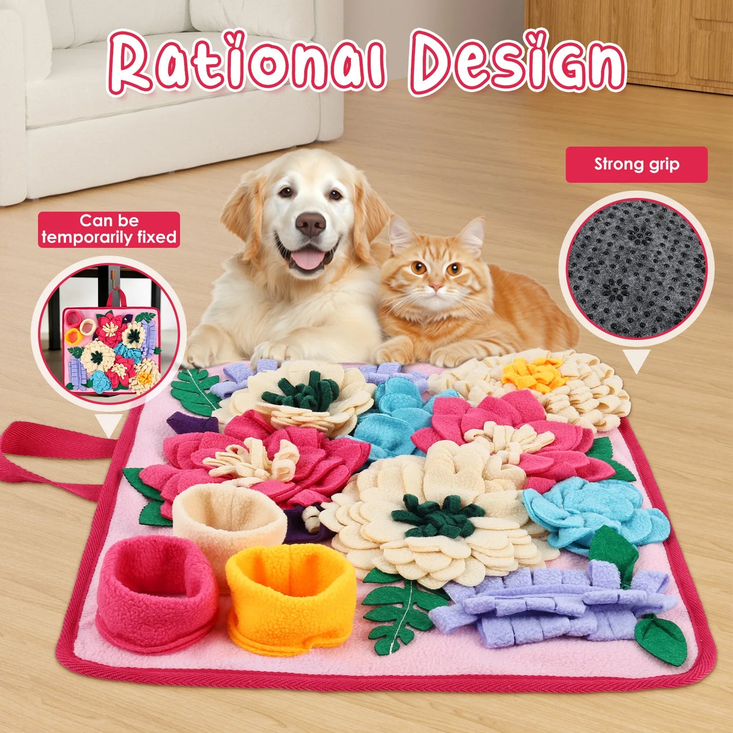 Interactive Dog Snuffle Foraging Mat