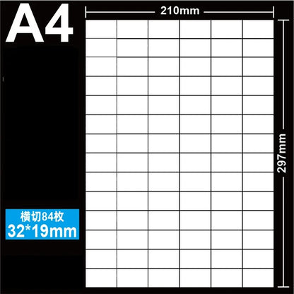Printable A4 Matte White Self-Adhesive Label Sheets