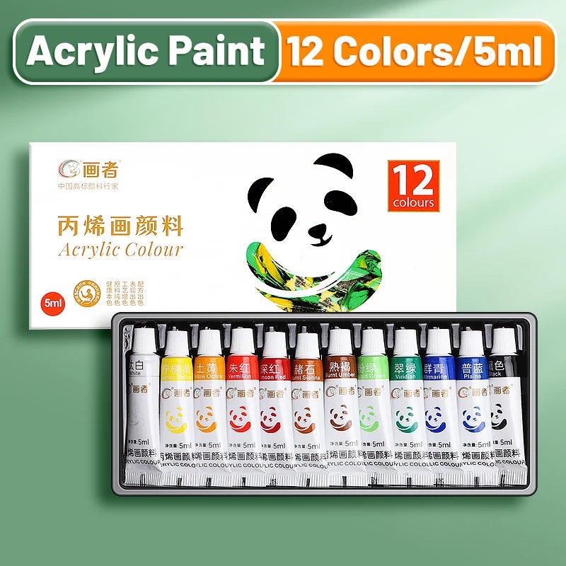 12/18/24-Color Acrylic Paint Set – 5ml Tubes