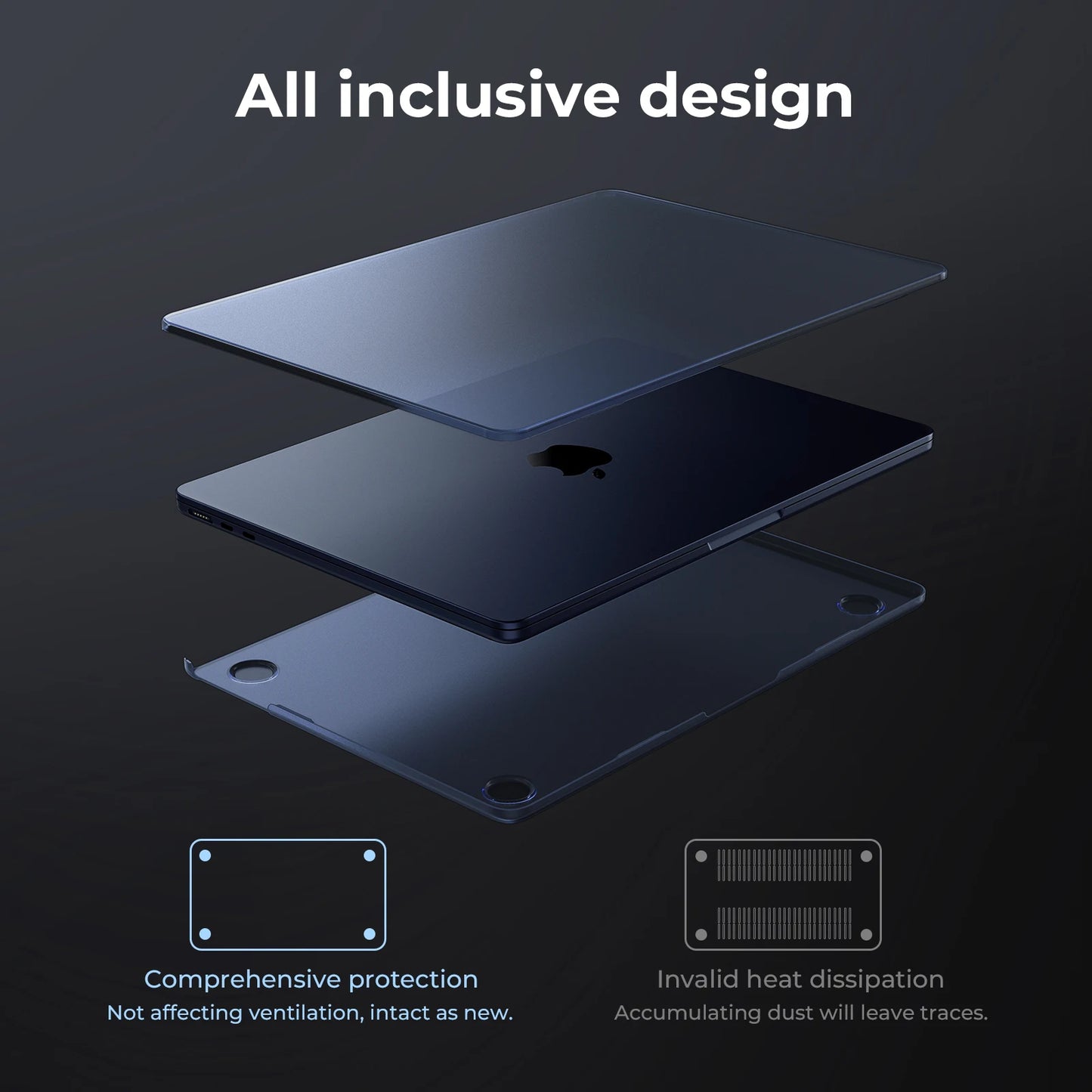 MacBook Air 13.6" Matte Clear Protective Case