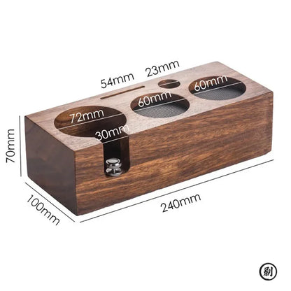 Wooden Coffee Tamper Station