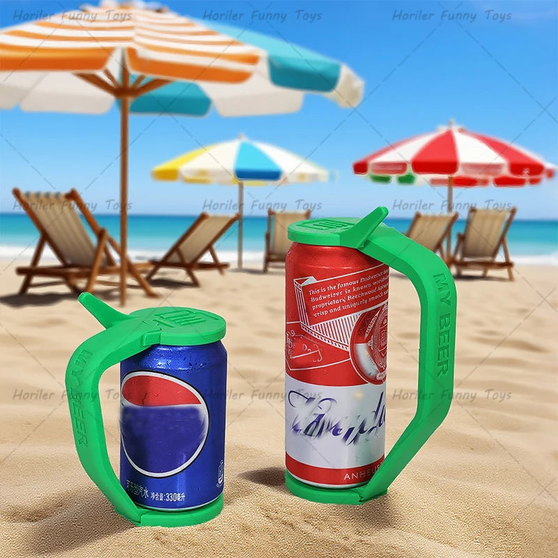 Reusable Beer Can Handle Holder Protector