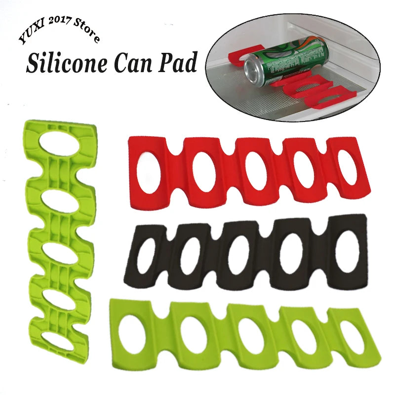 Silicone Fridge Can & Bottle Organizer Mat