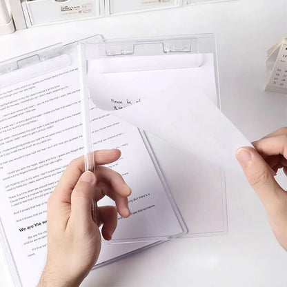 Transparent Acrylic Clipboard File Folder