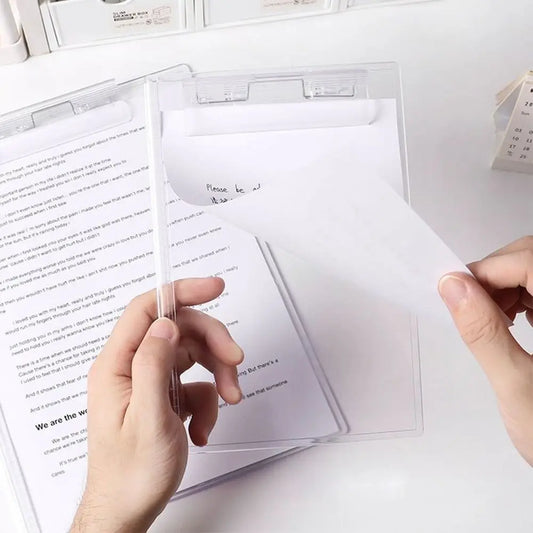 Transparent Acrylic Clipboard File Folder