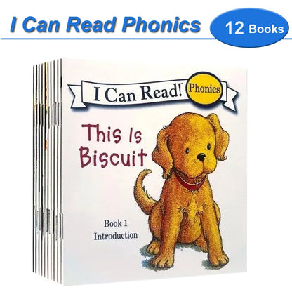 12 Books Set I Can Read Phonics English Picture Books