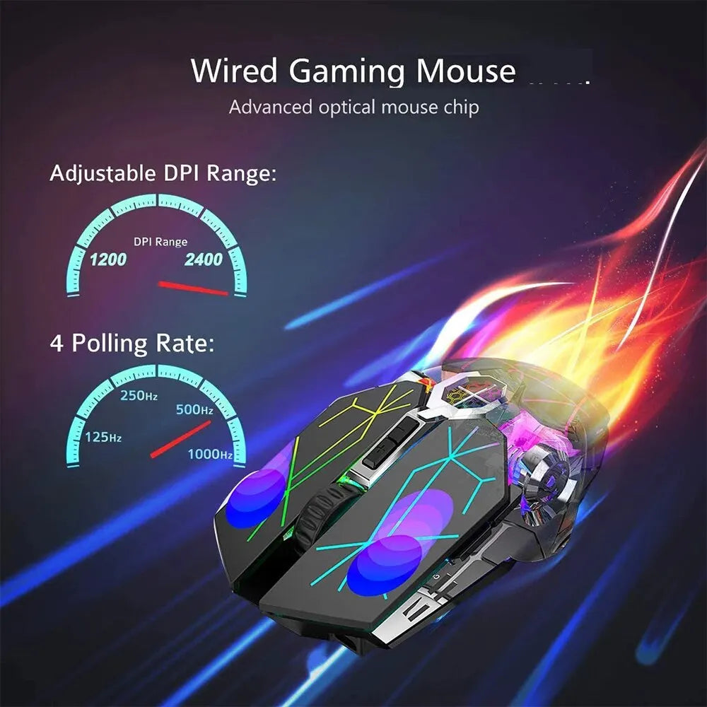 Wireless  Rechargeable Gaming Mouse