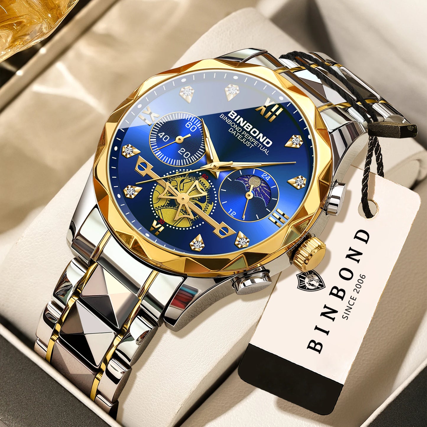 Men's Quartz Chronograph Stainless Steel Watch