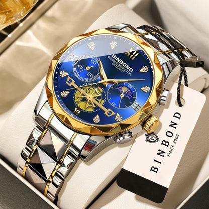 Men's Quartz Chronograph Stainless Steel Watch