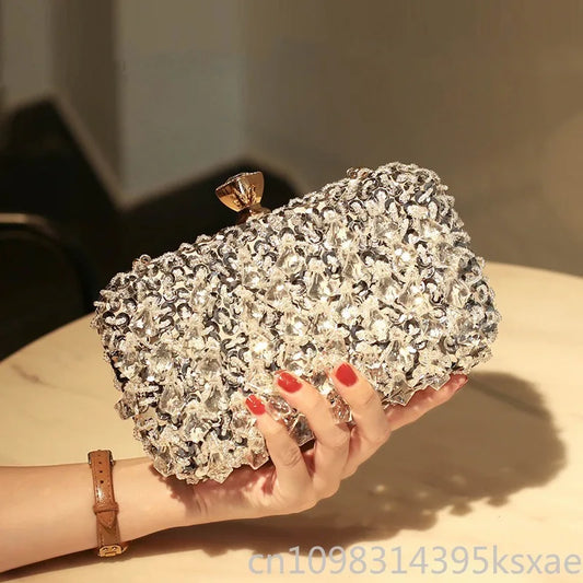 Handmade Beaded Evening Clutch Bag