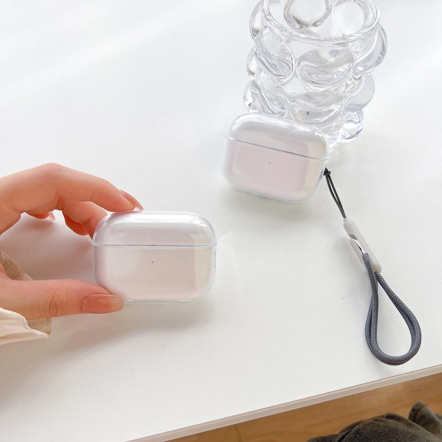 Clear TPU Case with Lanyard for AirPods
