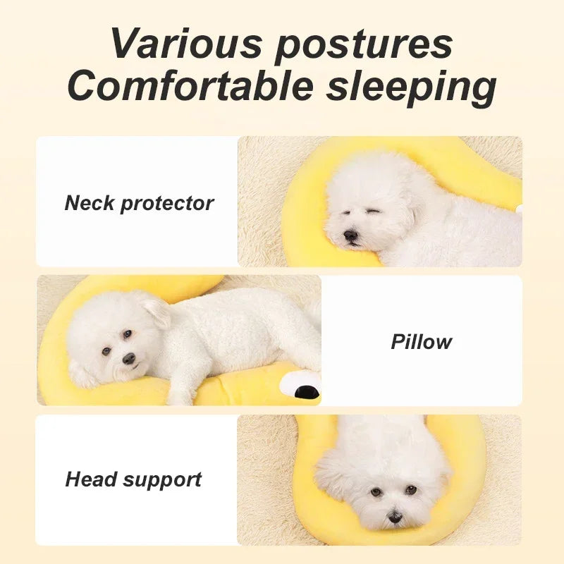 U-Shaped Pet Pillow – Comfortable Neck Support Cushion