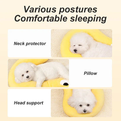 U-Shaped Pet Pillow – Comfortable Neck Support Cushion