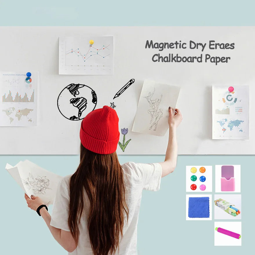 Magnetic Dry Erase Chalkboard Wall Sticker