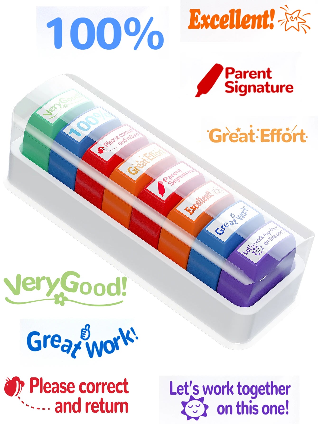 Self-Inking Teacher Stamp Set