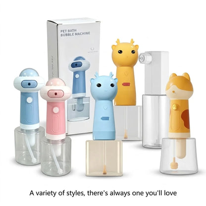 USB Rechargeable Electric Foam Dispenser for Pet Bathing