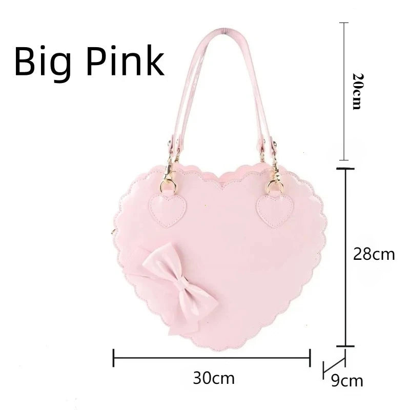 Heart-Shaped Lolita Crossbody Handbag