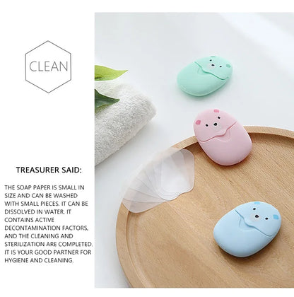 Travel Soap Sheets with Portable Storage Case