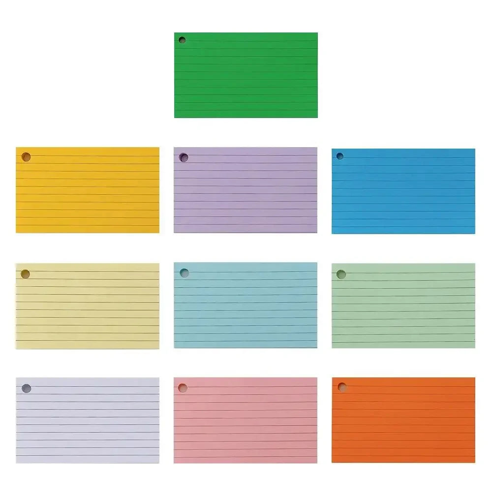 Loose-Leaf Binder Flash Cards Memo Book – 3 × 50 Sheets