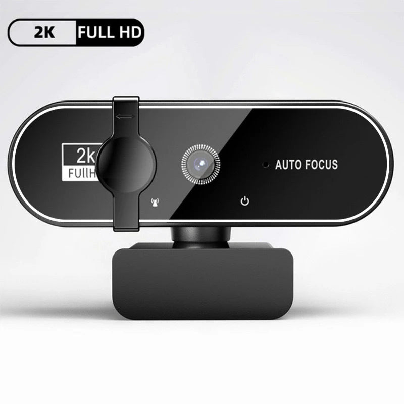 4K Autofocus USB Webcam with Microphone for PC