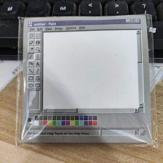 50-Page Retro Computer Pattern Notepad