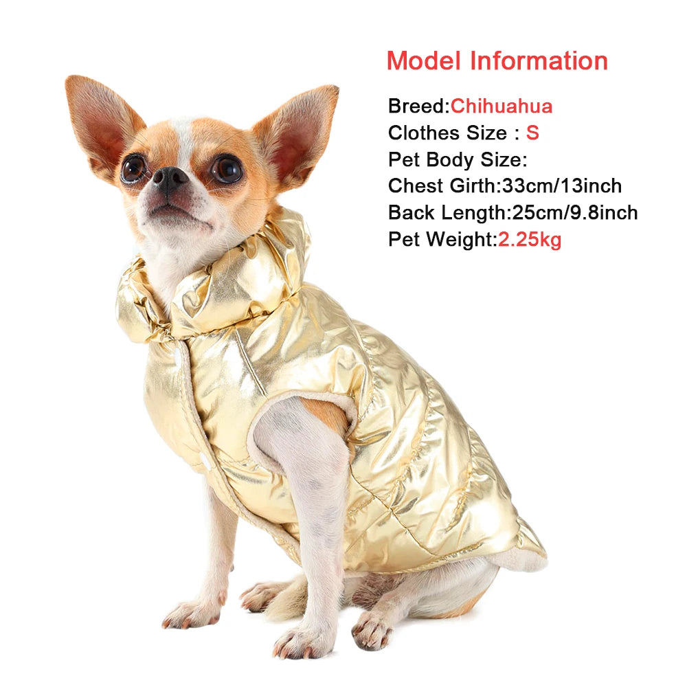 Waterproof Fleece Dog Jacket with Harness D-Ring