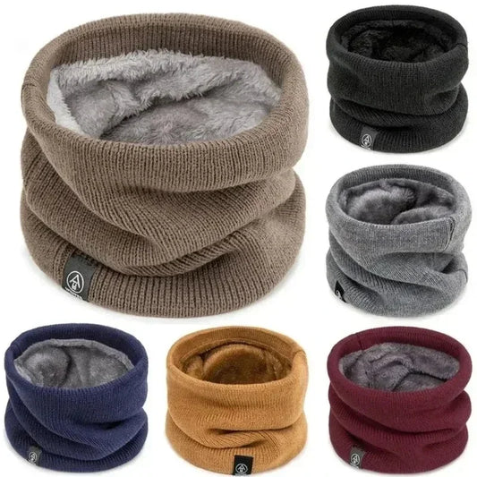 Fleece-Lined Knitted Neck Warmer