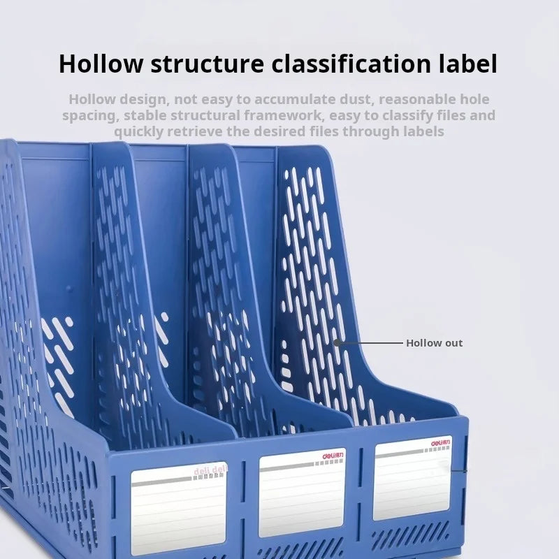 Large-Capacity Desktop File Rack for Document Organisation