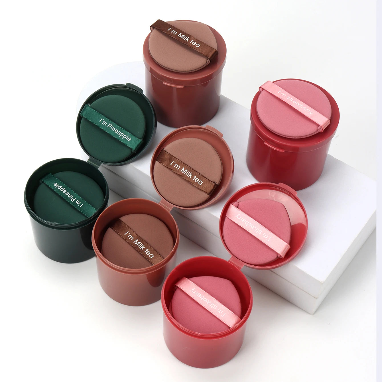 Strawberry Makeup Puff Set