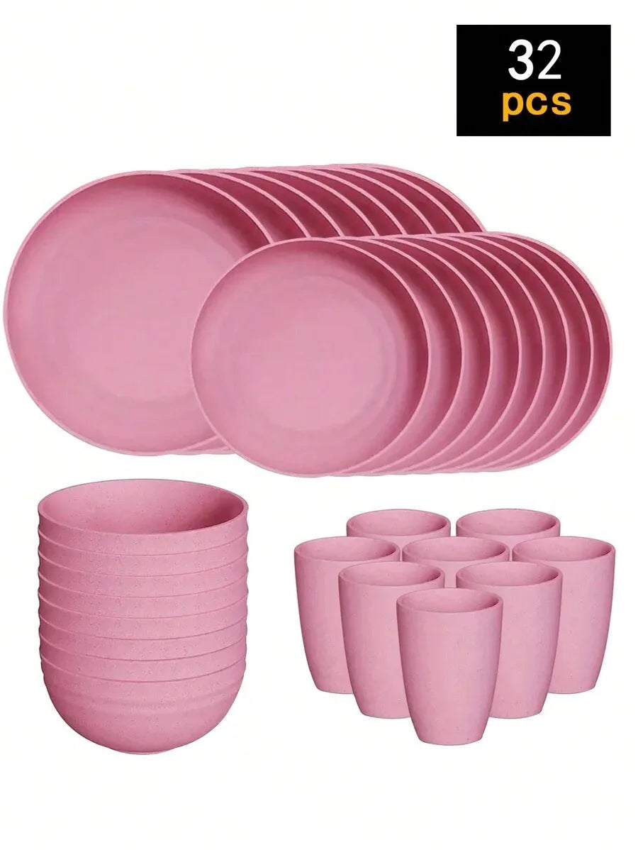 Reusable Plastic Tableware Set