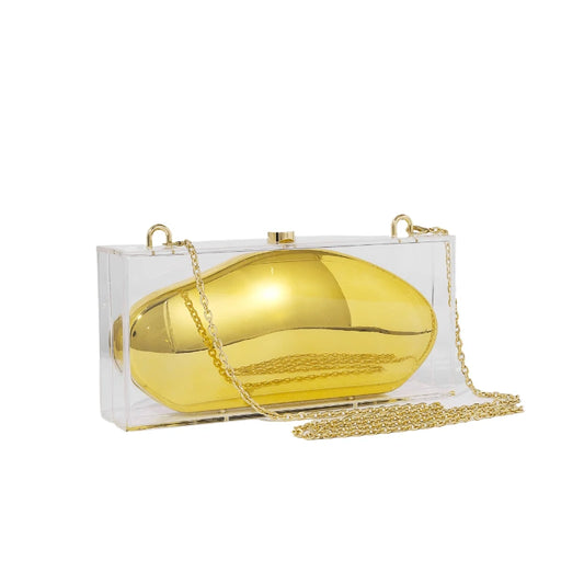 Elegant Acrylic Box Clutch Evening Bag