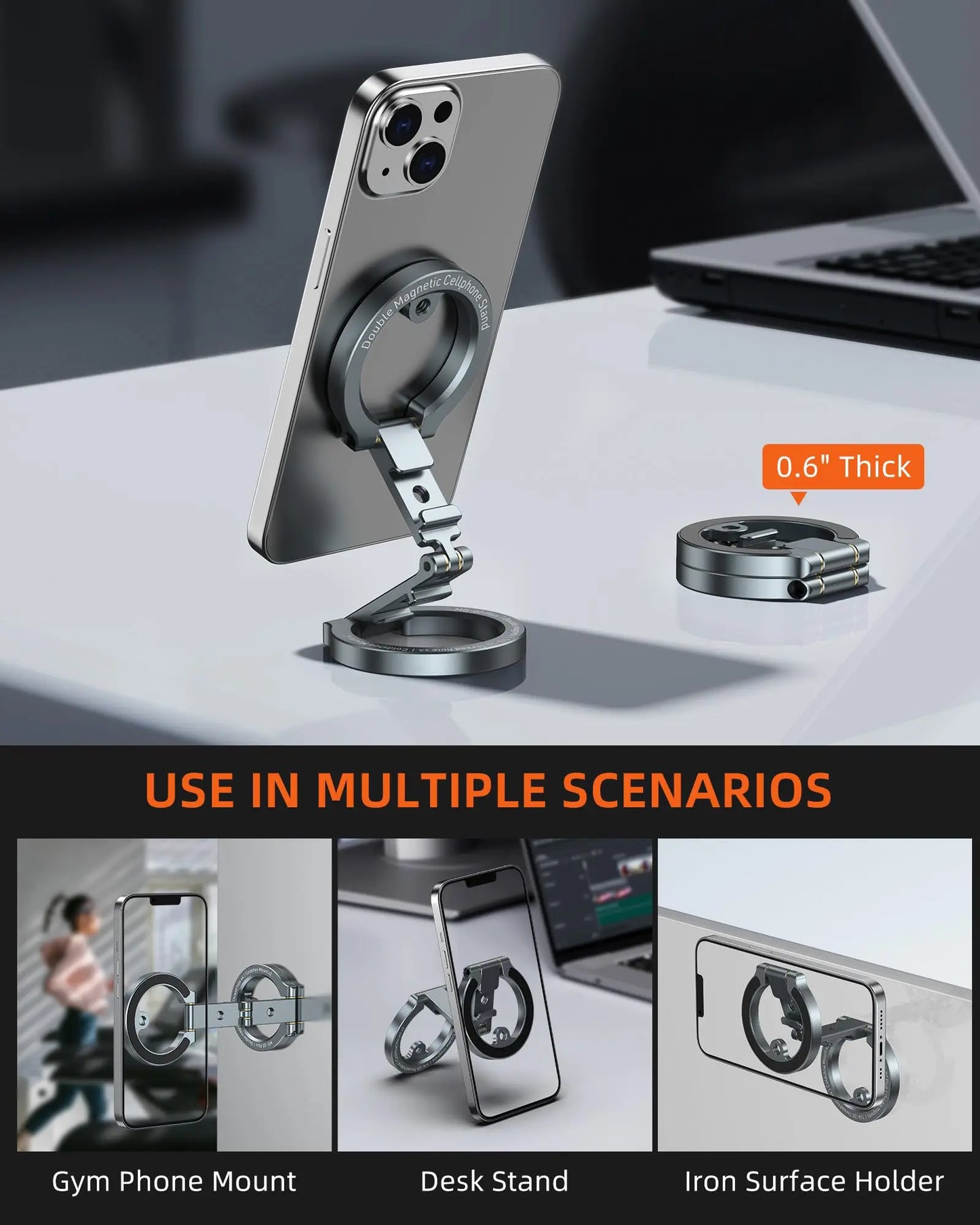 Dual Magnetic Phone Stand Mount