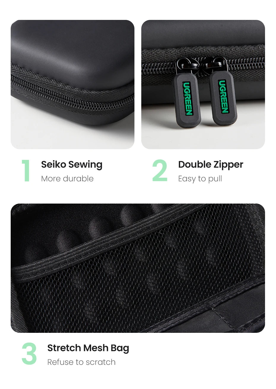 Portable Protective Case for 2.5” HDD, SSD & Accessories