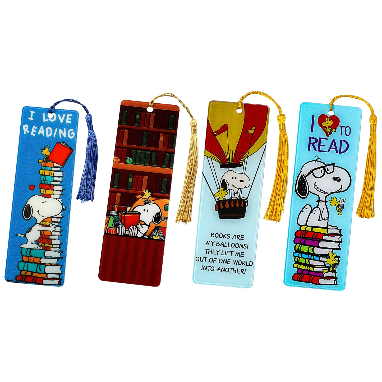 Cute Snoopy Acrylic Bookmark with Tassel