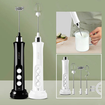 Handheld Coffee Foam Maker & Drink Mixer