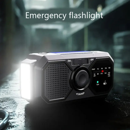 Solar Emergency Radio with Hand Crank & Power Bank