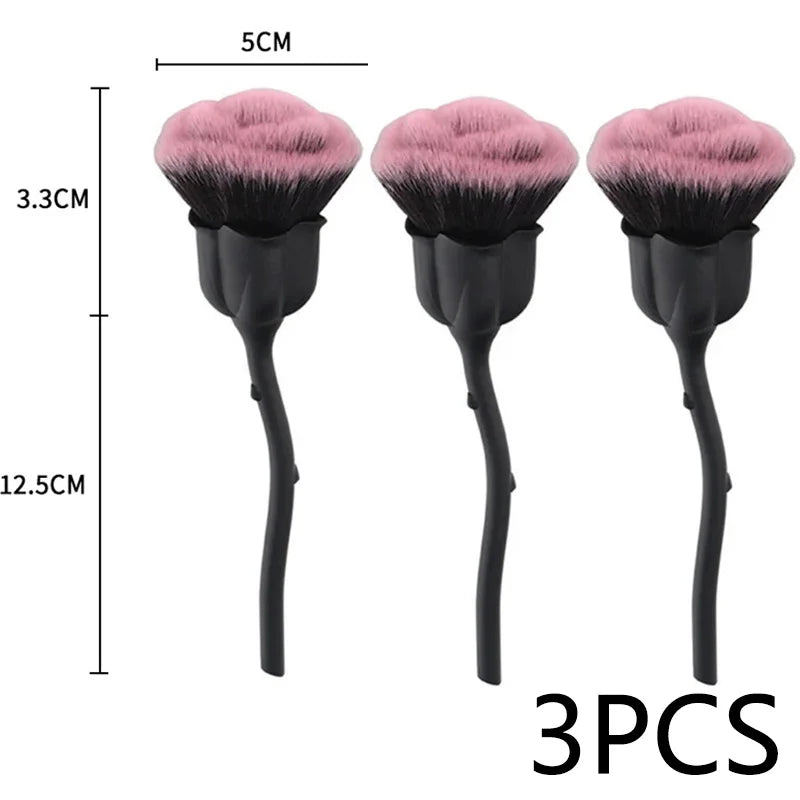 Rose-Shaped Nail Dust Cleaning Brush