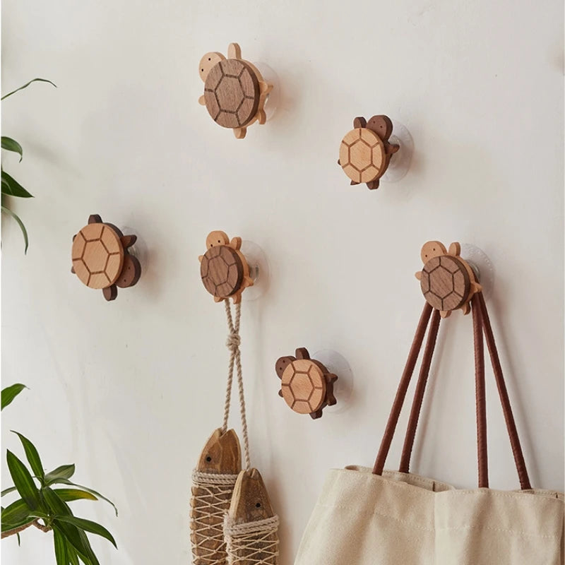 Wooden Turtle Wall Hook