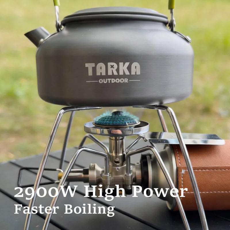 Portable Spider Gas Camping Stove with Built-In Ignition